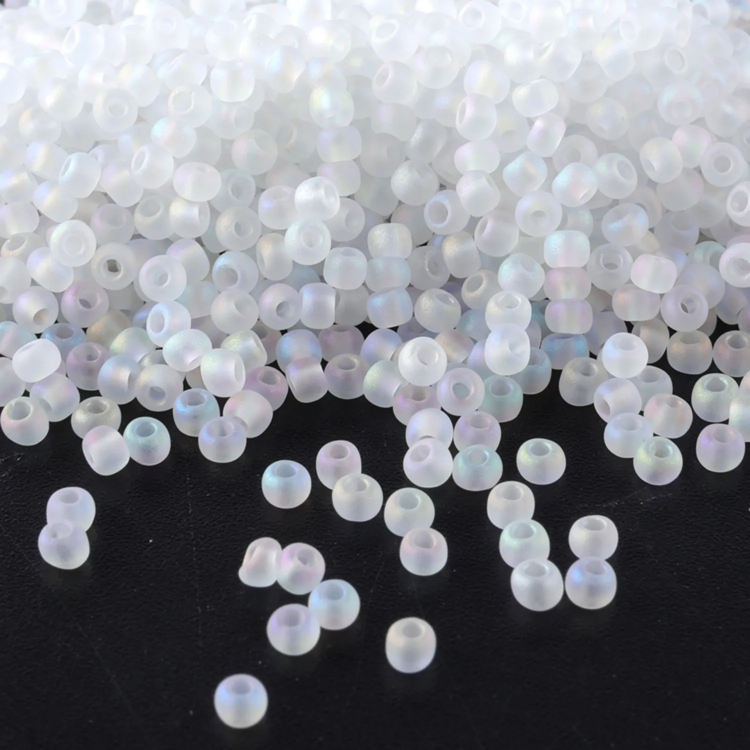 Hochwertige CJ 11/0 Mattierte Rocailles-Perlen für Schmuckherstellung, 10g/Röhrchen, Geeignet für Alle Arten von DIY-Bastelarbeiten – Detail 3