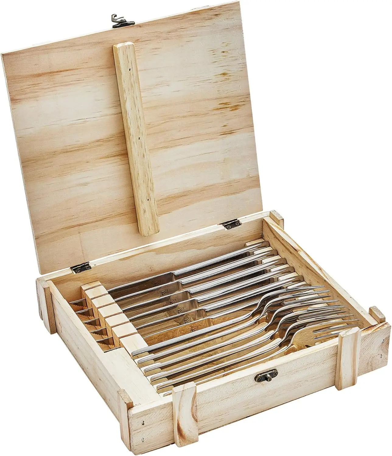 

Premium 12-Piece Steak Dinner Set with Forks and Knives, Gift Box Included