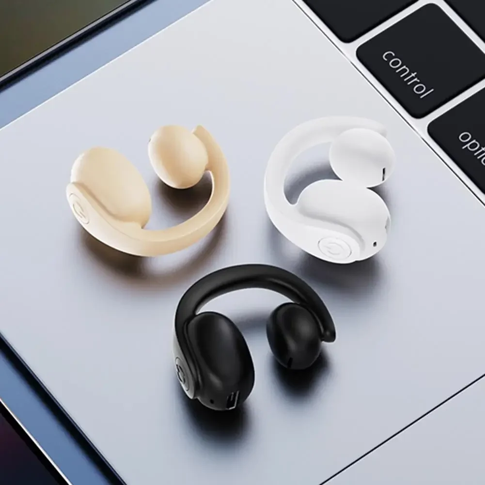 

GD11 Wireless Ear Clip on Monaural Earphone Bluetooth 5.4 Noise Cancelling HiFi Stereo Headset for Running and Sports Activities