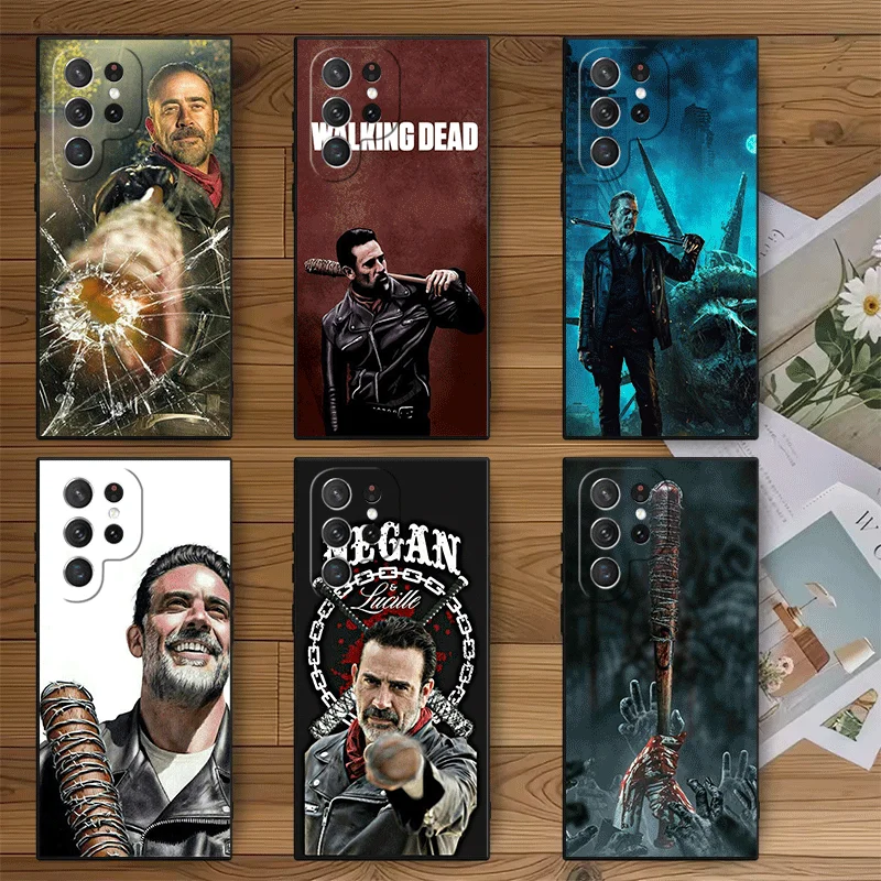 The Walking Dead Negan Soft Phone Case for Samsung Galaxy S23 S24 S25 S26 Ultra S22 Plus S21 FE S20 + S25 Edge Black Cover Funda