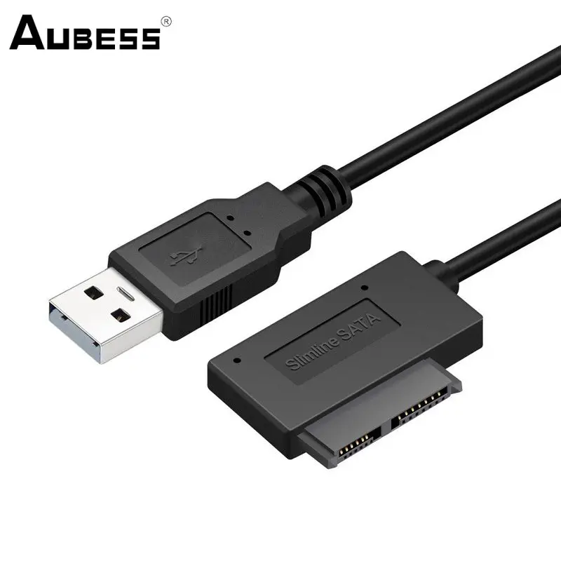 Effortless Connectivity Pc Plug-and-play Ease Usb Adapter Fast Data Transfer Slim And Portable Slimline Sata 13 Pin Adapter