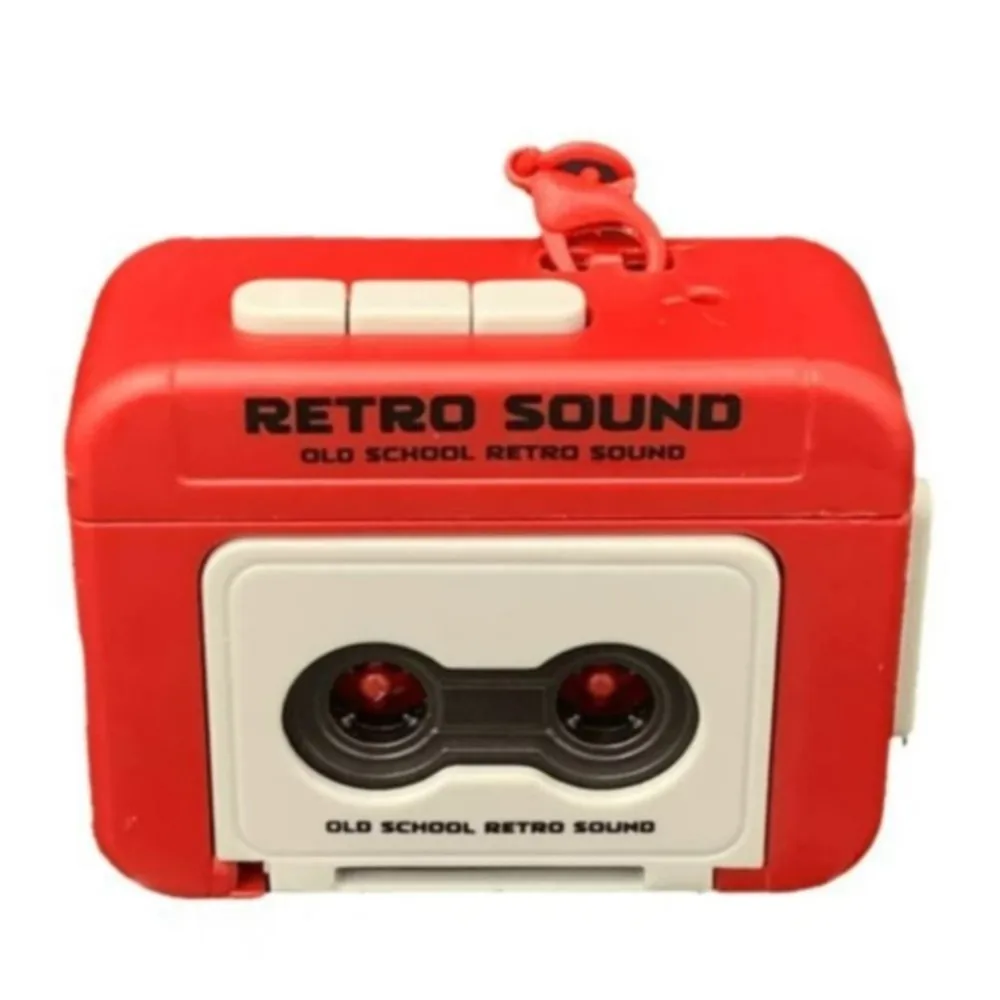 1 PC Retro Tape Recorder Can Record Audio Mini Recording With Music Funny Music Box Pendant Ornament Keychain Funny Toys Hot Toy