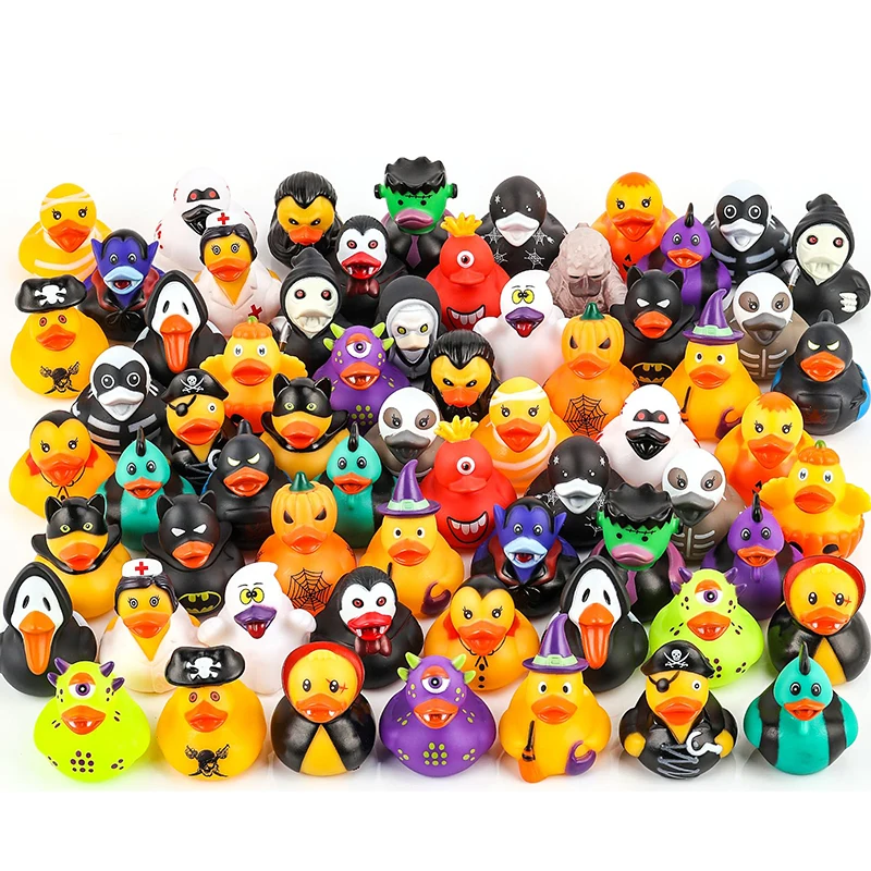 6/12/24 pcs Mini Rubber Ducks with Sunglasses in Bulk Small Duck Gift Bathtub Toys for Holiday Cruise Birthday Party Favor