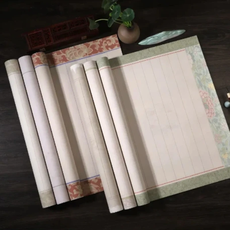 バティック書道宣紙-中国風筆書道作品-半熟米紙-小楷書-書道宣紙