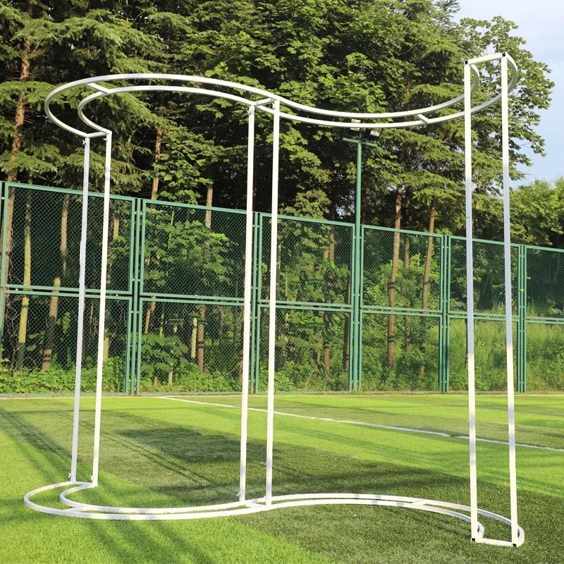 Modern Double-Layer S Shaped Backdrop Stand Curved Wave Arch Frame for Wedding Decor