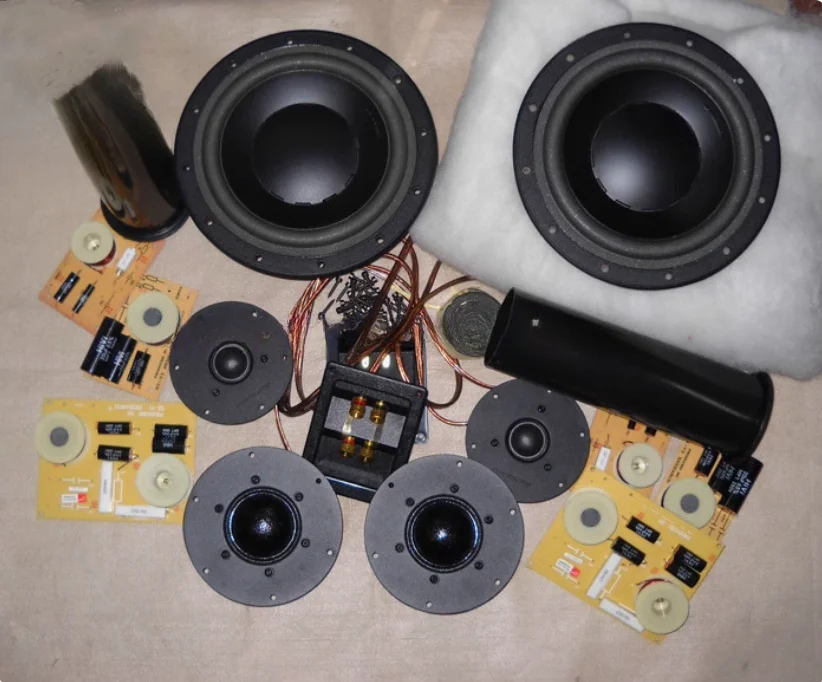 Z-755 طقم مكبر صوت 8 بوصة DIY HIVI D8.8+DMA-A+Q1R+DN-DC2.3F طقم مكبر صوت ثلاثي الاتجاه (المنتج النهائي)