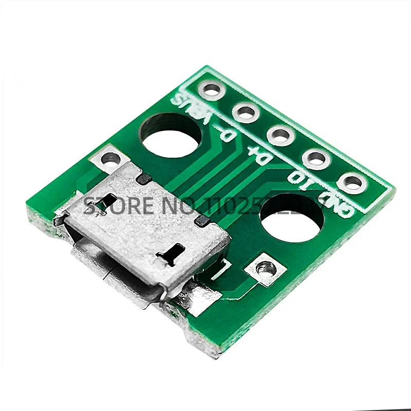 MICRO USB To DIP Adapter 5pin Female Connector B Type PCB Converter Breadboard USB-01 Switch Board SMT Mother Seat