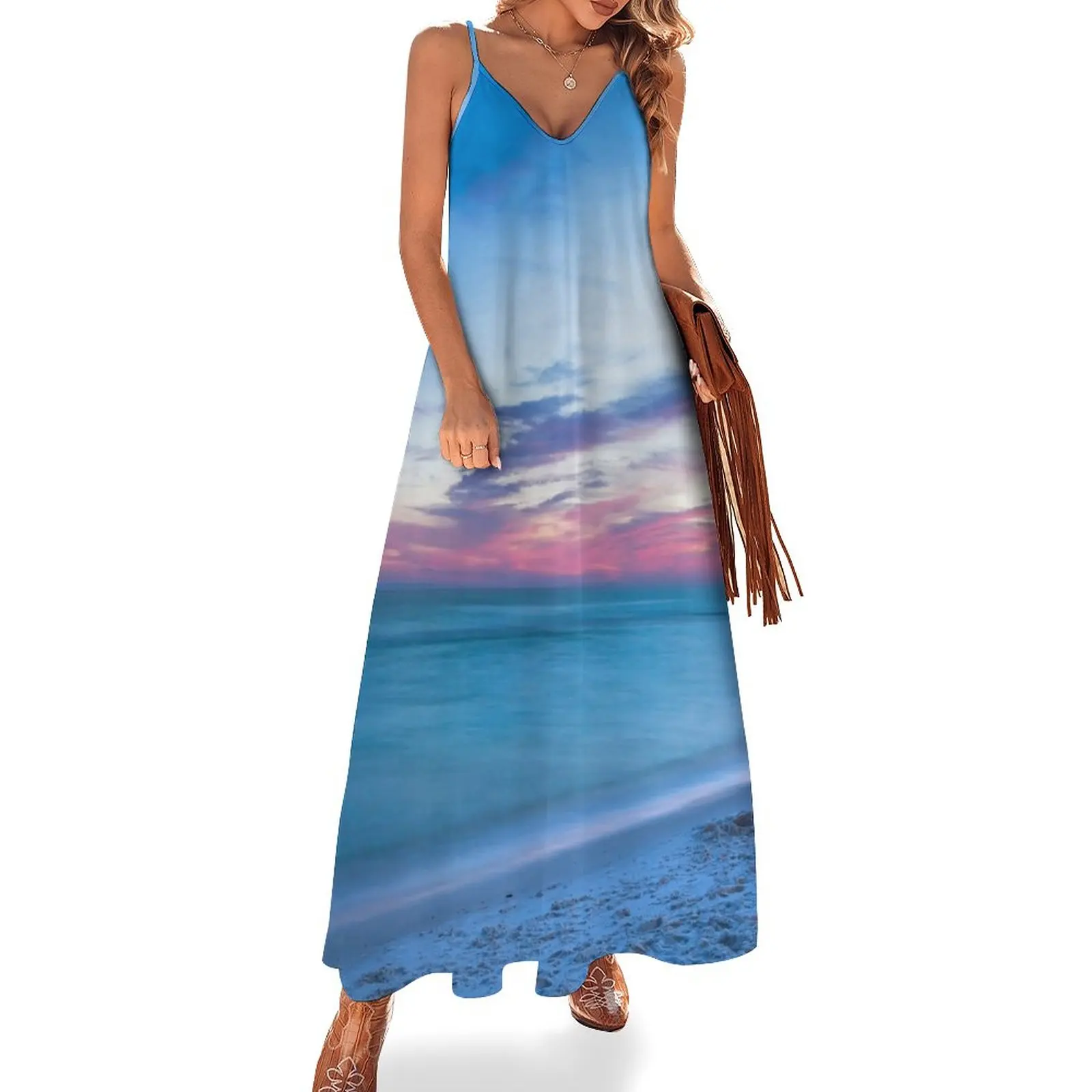 

If By Sea - Sunset on the Beach Near Destin Florida Sleeveless Dress Dresses dresses summer woman 2024 summer dress