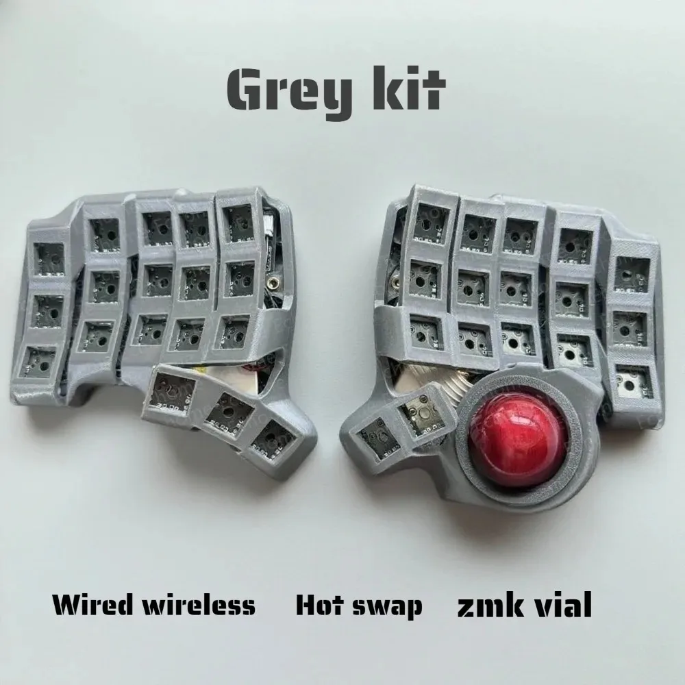 لوحة مفاتيح بلوتوث Charybdis Nano 3x5 Hotswap Stand Trackball سبليت مجموعة لوحة المفاتيح الميكانيكية ZMK لوحة مفاتيح الألعاب السلكية/اللاسلكية