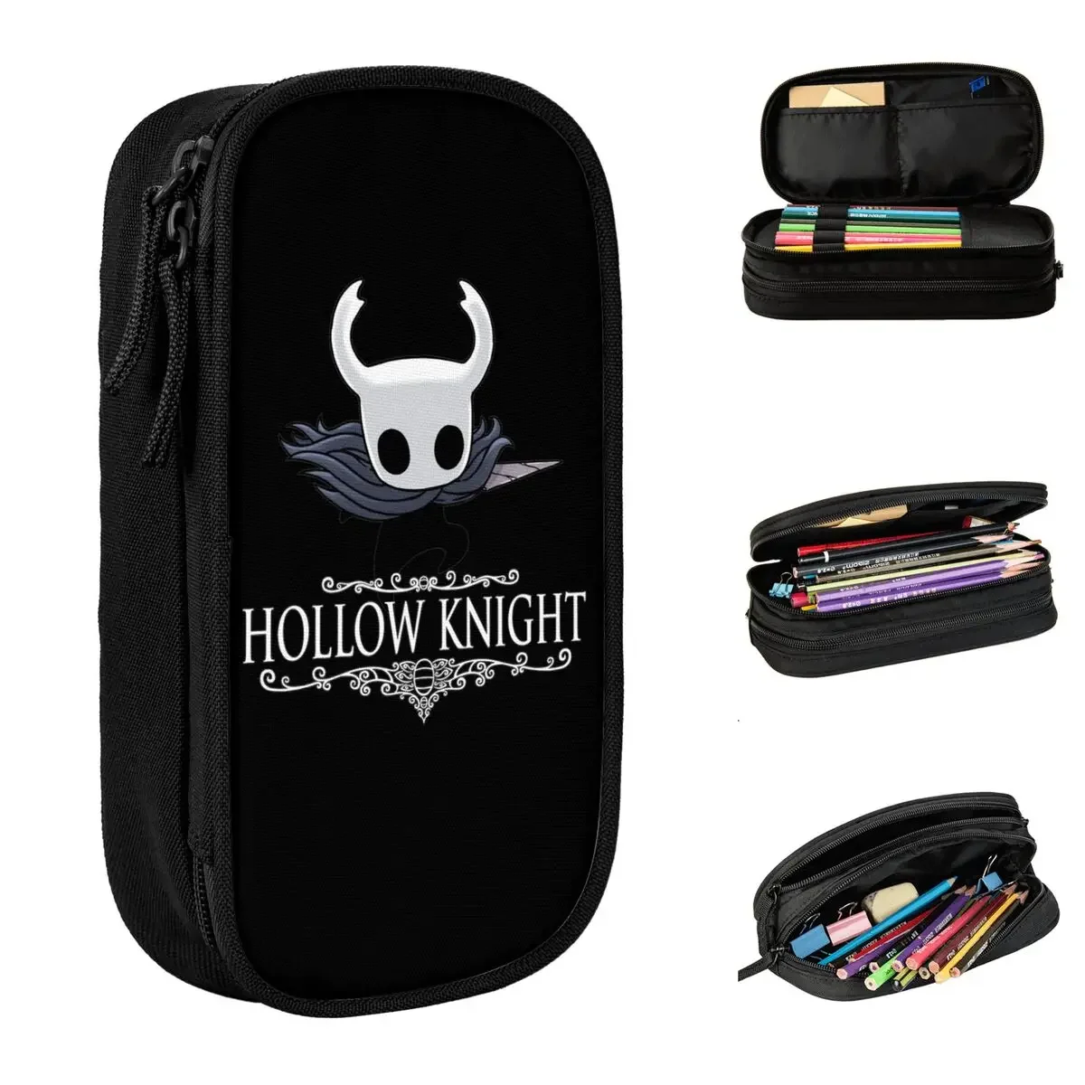 

Cute Hollow Knight Pencil Case Lovely Game Pen Box Bags Girls Boys Large Storage School Supplies Gifts Pencil Box