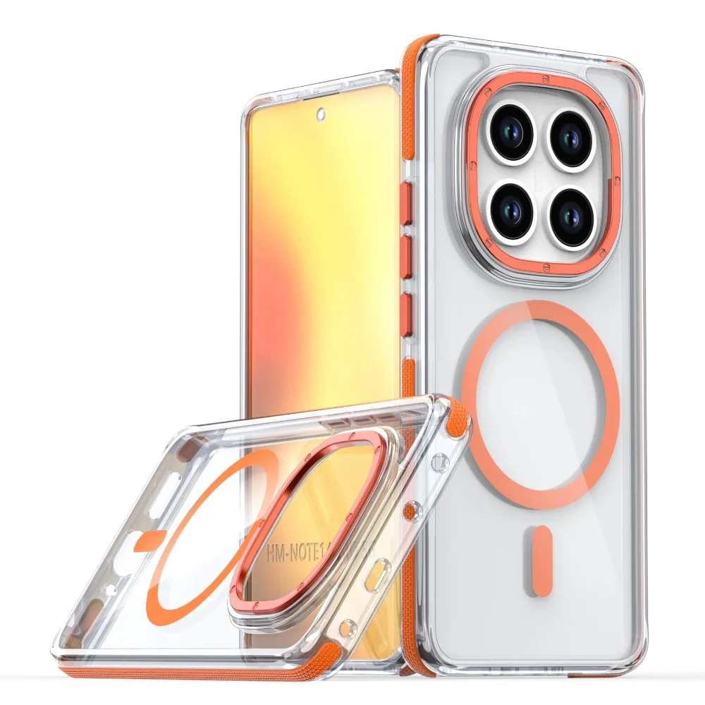 حافظة هاتف مغناطيسية أصلية ممتازة مقاومة للصدمات لهاتف Xiaomi Redmi Note 15 14 Pro Plus 15 Pro 5G 4G لغطاء Magsafe Funda
