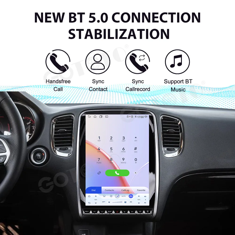 14.5 inch Radio Audio Stereo For Dodge Durango 2014-2020 Android 15 Car GPS Multimedia Player Vertical Tesla Screen  Head Unit