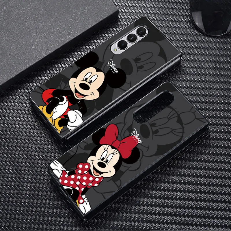 Disney Cartoon Mickey etui do Samsung Galaxy Z Fold5 5G Z Fold4 ZFold4 Z Fold3 czarna obudowa odporna na wstrząsy