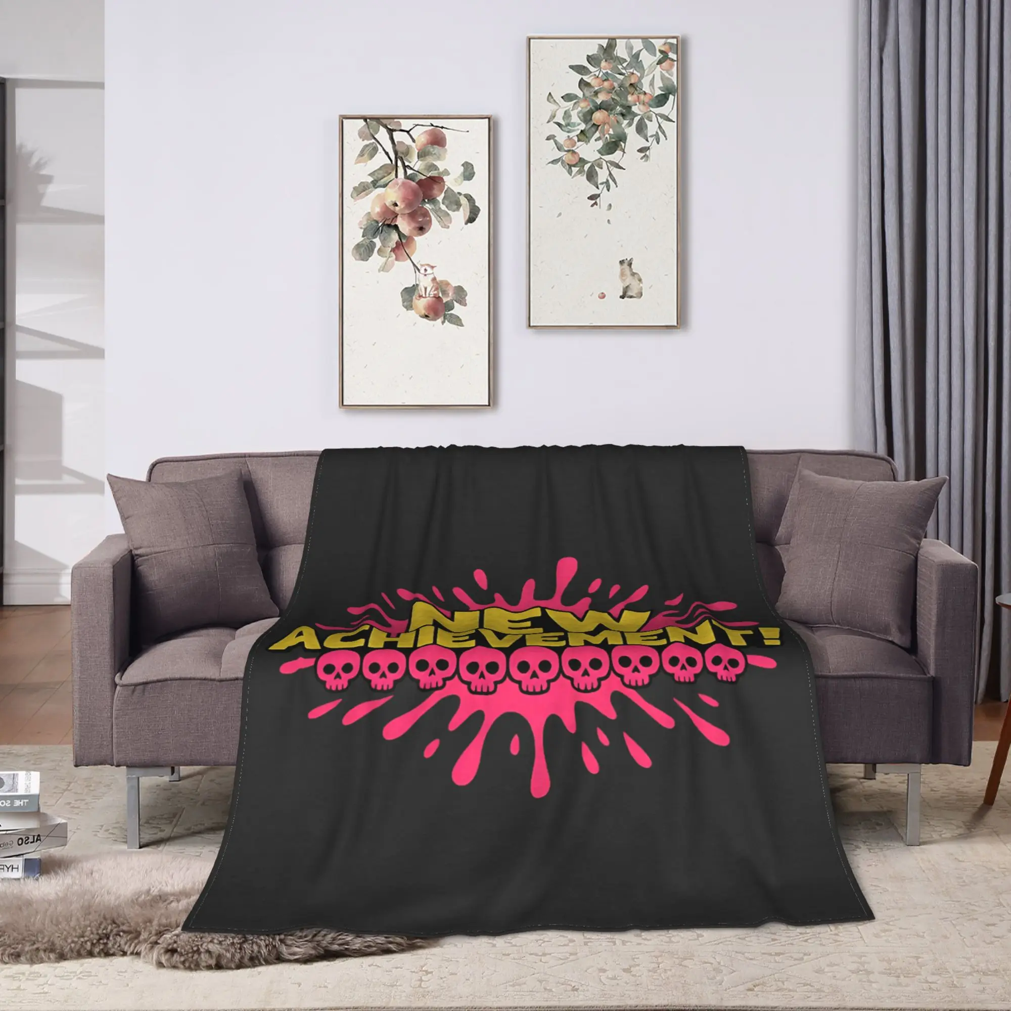 Dungeon Crawler Carl New Achievement Flannel Blanket Winter  Super Warm Throw Blanket for Children Bedspread Sofa Bed Cover