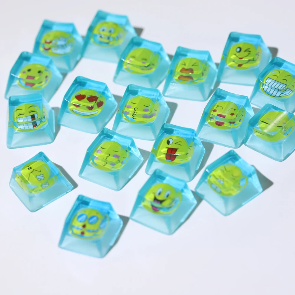 Handgemachte Cartoon Harz Keycap niedliche personal isierte Keycaps für mechanische Tastatur Kreativität durchscheinende Keycap