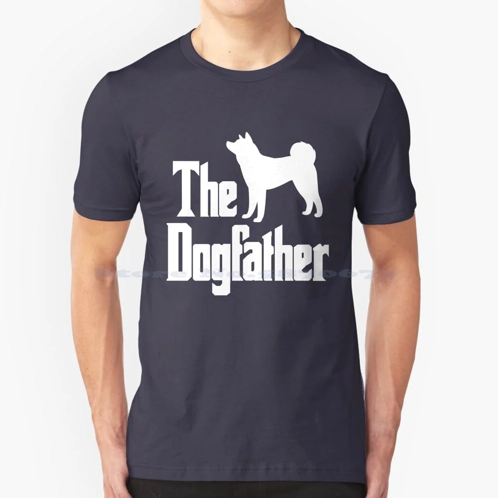 The Dogfather Akita Dog Silhouette Funny Gift Idea T Shirt 100% Cotton Tee Akita Dog Akita Silhouette Akita Puppy The Dogfather