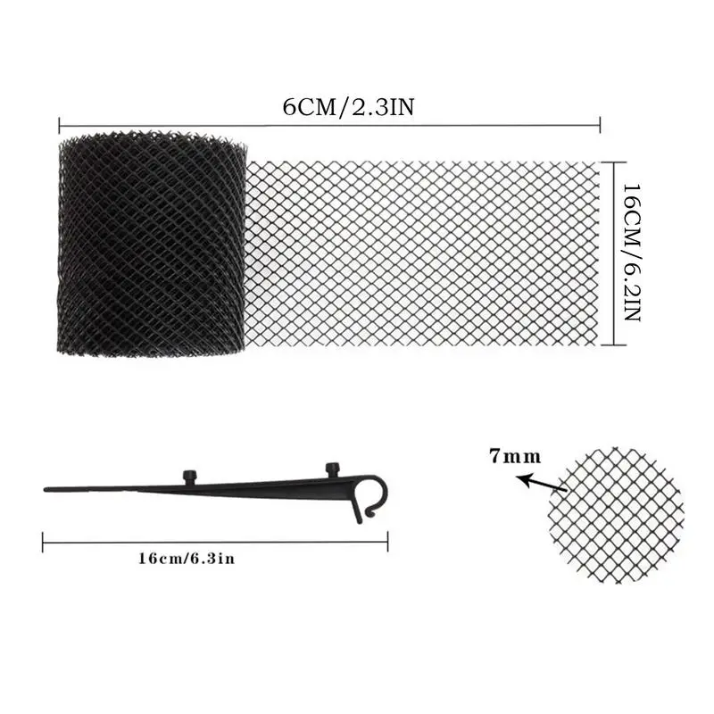 Drainage Ditch Netting Netting Screen Ditch Garden Mesh Barrier Versatile Leaves Debris Trap Drainage Protection Net For Farm