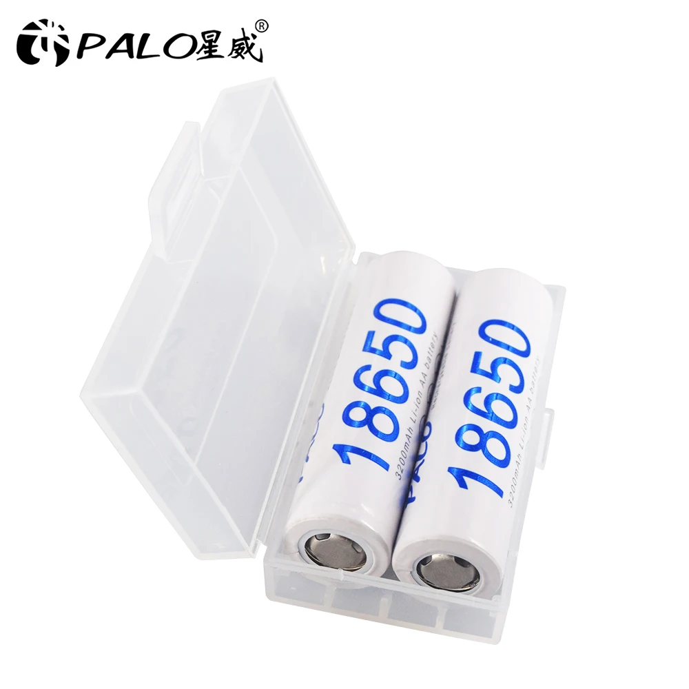 PALO 1-8pcs 18650 bateria 3.7V 3200mAh 18650 akumulator litowy 32A wysoki prąd akumulatory litowo-jonowe do latarki