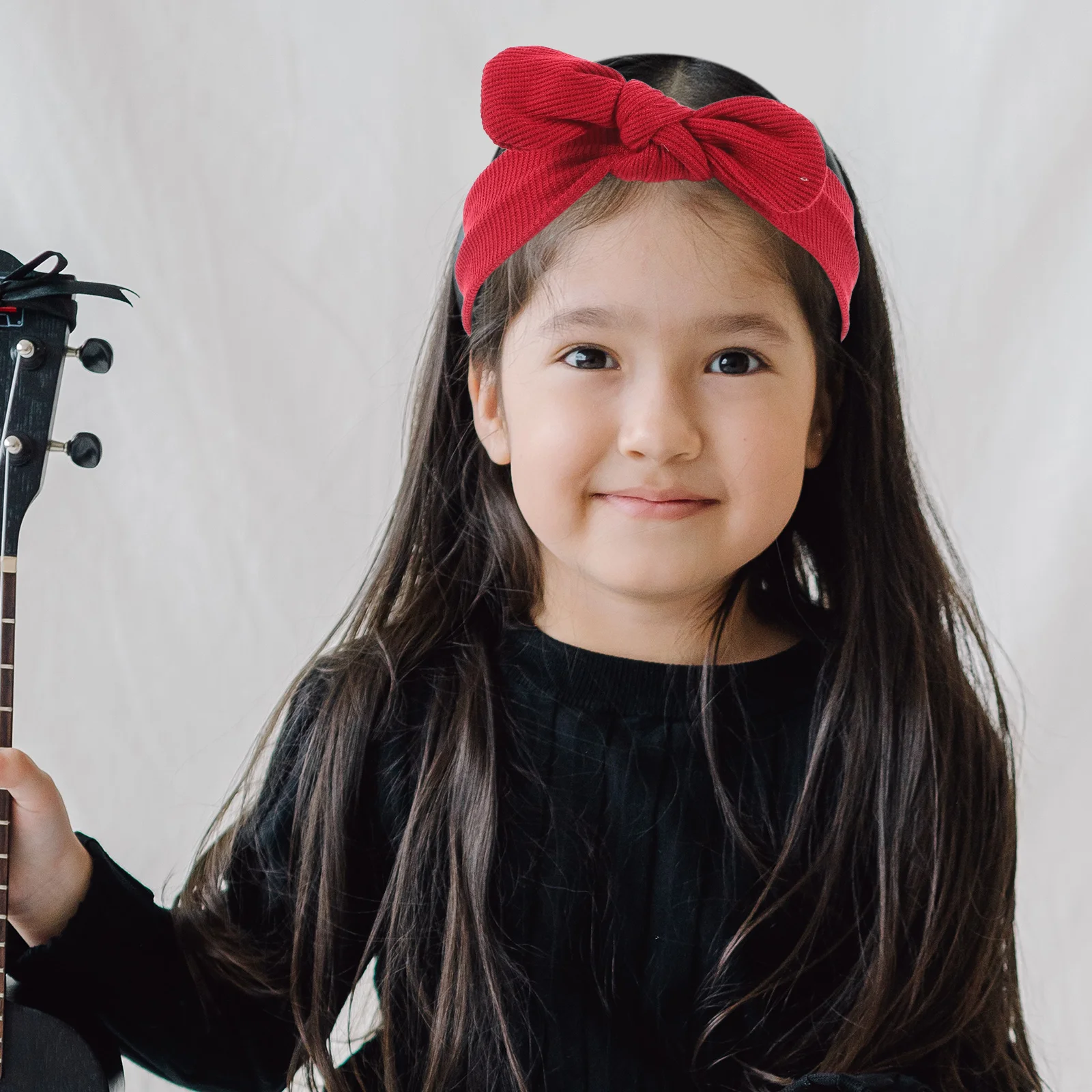 

4pcs Baby Girl Hairbands Big Bow Stretchy Headwrap For Newborn Toddler Girls Wide Band Knot Wrap Birthday Party Banquet Hair