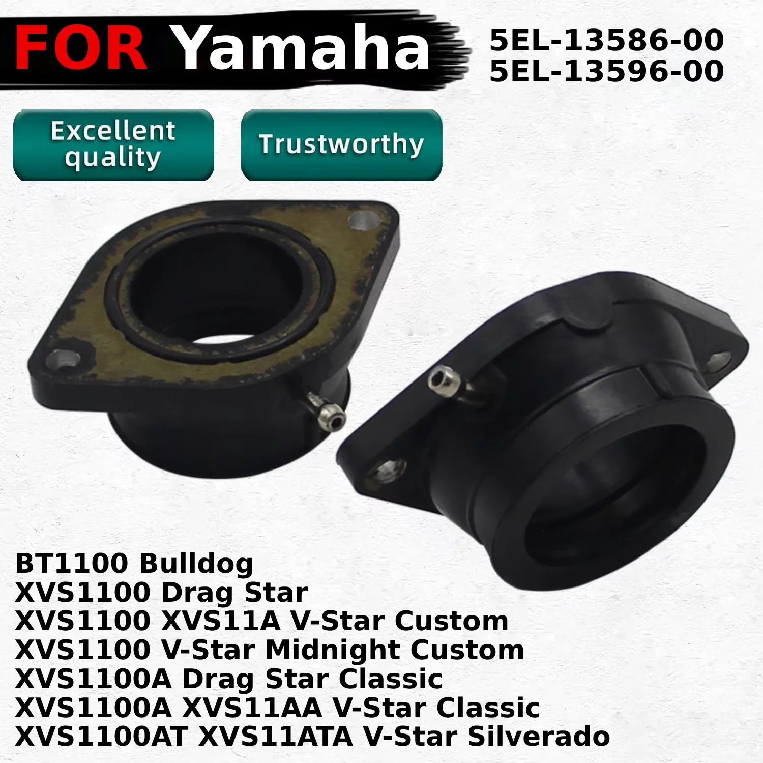 

Впускной коллектор карбюратора мотоцикла для Yamaha XVS1100A BT1100 Bulldog XVS11A V-Star Midnight Custom XVS1100 Drag Star XVS11AA