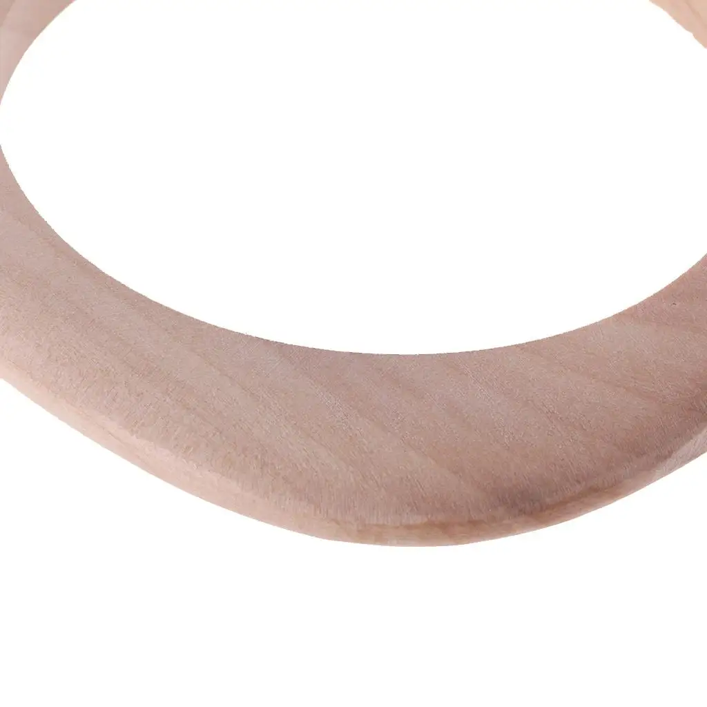 Unpainted Wooden Bracelet Square Wood Crafts Multi Purpose Rings for Creative DIY Art and Carving