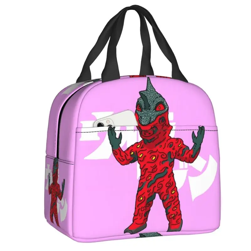 

Custom Ultramanes Anime Insulated Lunch Tote Bag for Women Resuable Cooler Thermal Bento Box Outdoor Camping Travel