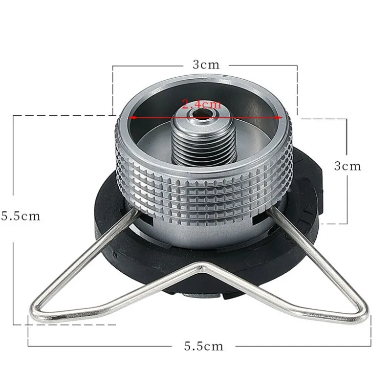 2PCS Outdoor Stoves IPB Converter Head Bracket Adapter CAMPINGMOON Threaded Outer Frame Integral Seal Complete Long Gas Adapter