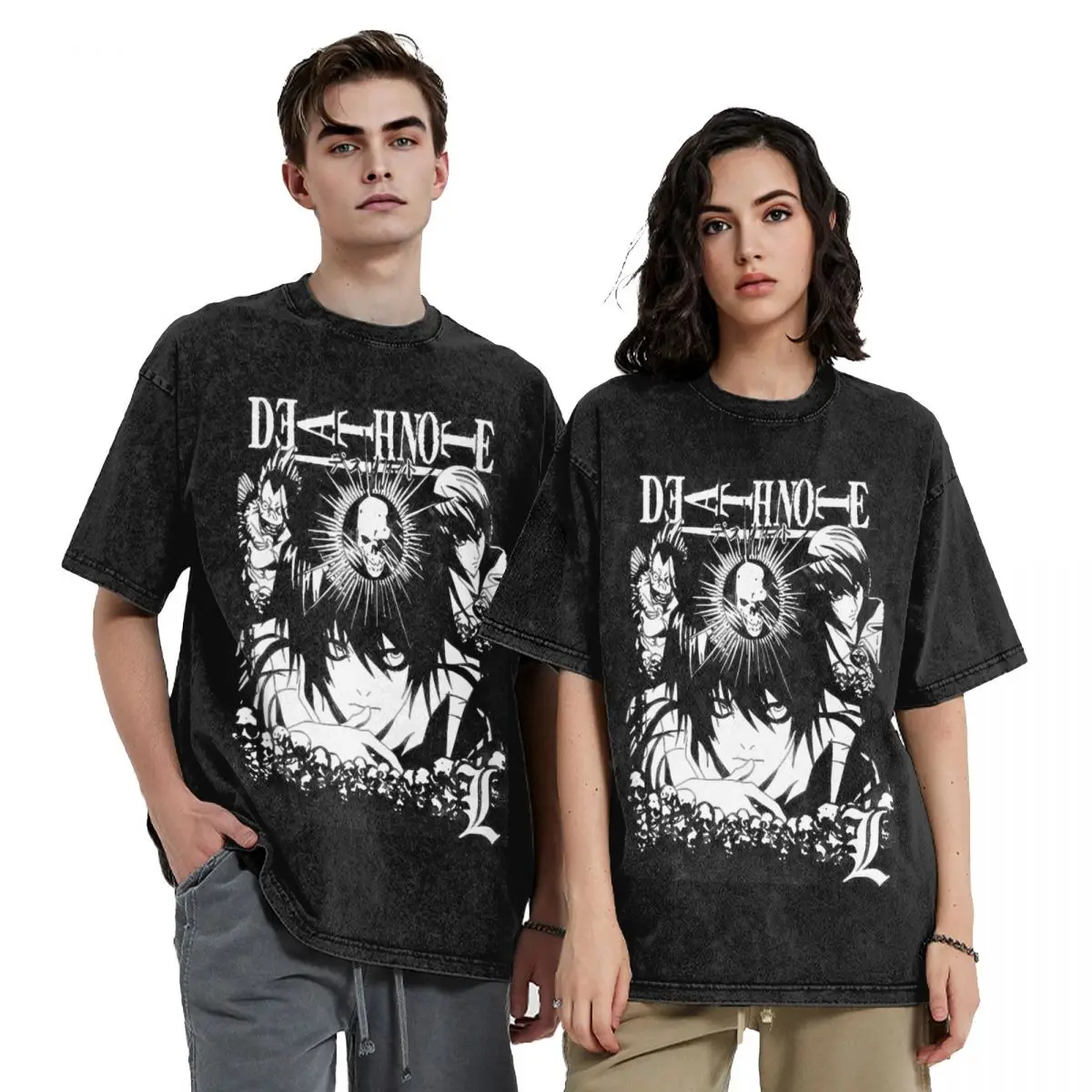 DEATH NOTE エル Tシャツ 黒 ブラック アニメ 漫画 Death Note L New shirt,2022 Graphic Anime T-Shirt Size S to 5XL | eBay
