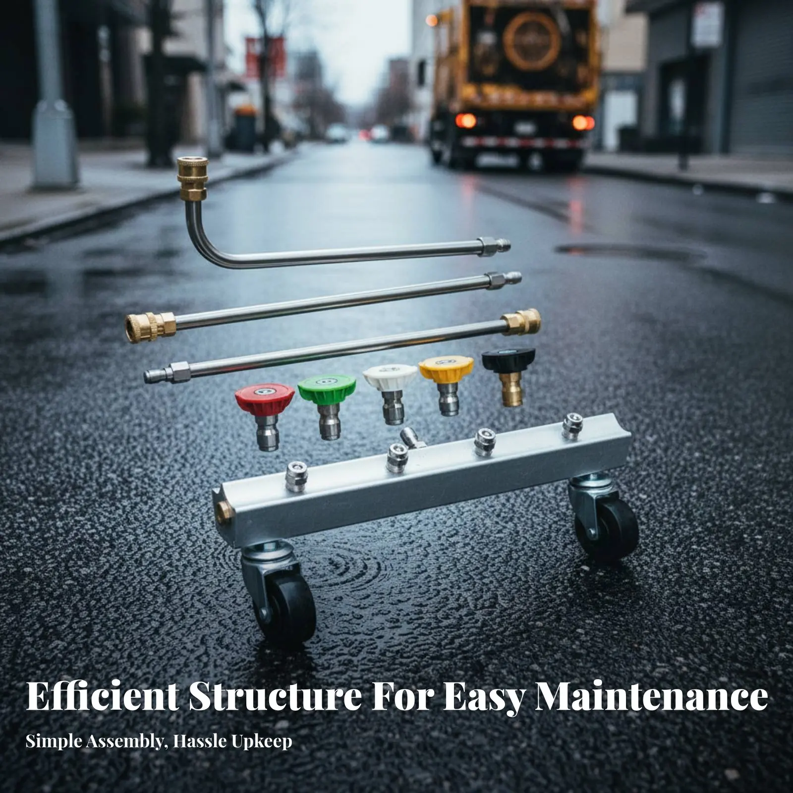 

Pressure Washer Undercarriage Cleaner Full Rotation Casters Car Undercarriage Cleaner Car Underbody Washer Professional Grade