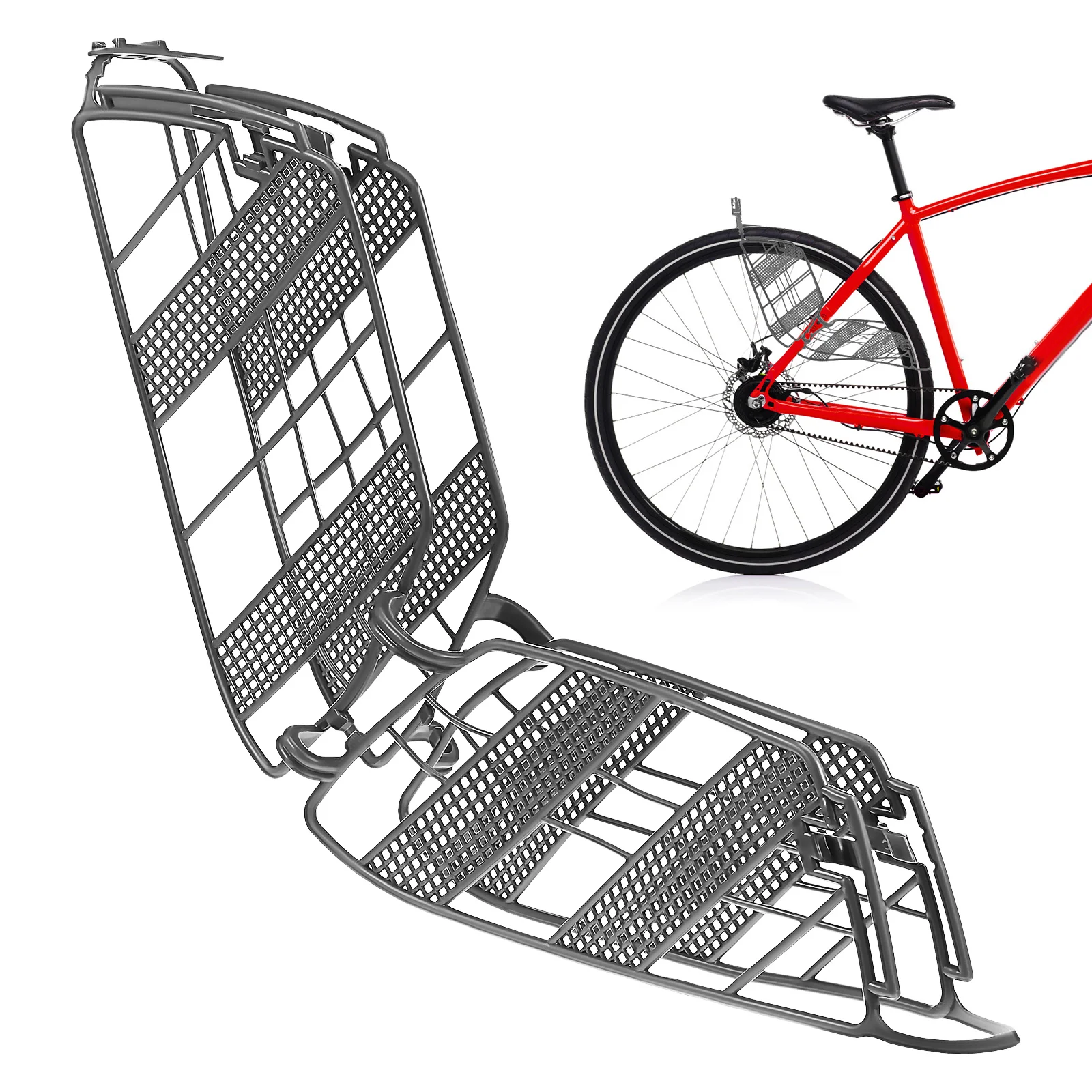 

Bicycle Protection Net Bike Rear Seat Protective Mesh Wheel Guard Resin Accessories Protector for Tire