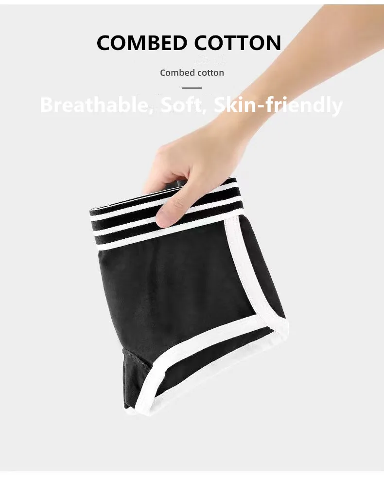 

Popular Women's Cotton Boxer Underwear Ladies Breathable Comfortable Security Panties Solid Sexy Sports Female Hipster Boyshort