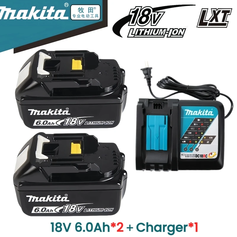 

Original MAKITA 18V 6Ah Rechargeable TOOL Battery，Lithium Ion Cell For Makita Power Tools Battery BL1850B BL1840B BL1860B BL1830