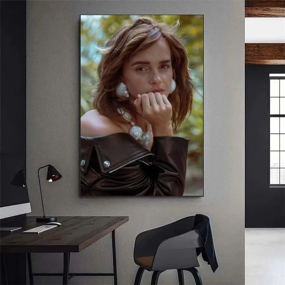 إيما واتسون ملصق معرض الجمالية قماش اللوحة ملصق جدار صورة فنية غرفة الديكور #3