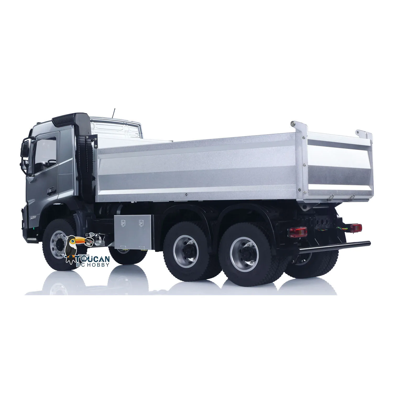 1/14 DoubleE E015 001 RC Autocarro con cassone ribaltabile RTR 6X4 Sollevamento elettrico RC ribaltabile VO Alberi di trasmissione in metallo Telaio Modello di veicolo per ragazzi