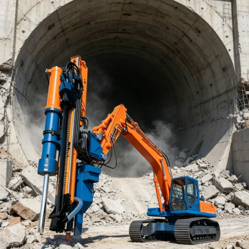 Integrated Rock Drill and Splitter Machine Hydraulic Assembly For Mall Concrete Structure Urban Rock Site Reclamation Works