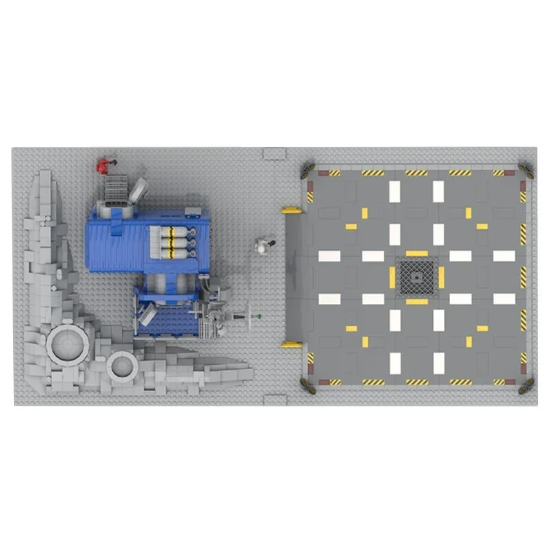 Briques de construction MOC, modèle spatial classique, le nouvel avant-poste de la galAct, explorateur, blocs technologiques, cadeaux de Noël, jouets, ensembles de bricolage, assemblage