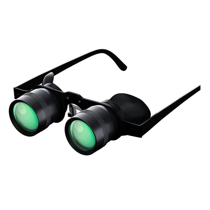 Jumelles de pêche portables mains libres, télescope à zoom 10X pour la pêche en plein air et l'observation des oiseaux