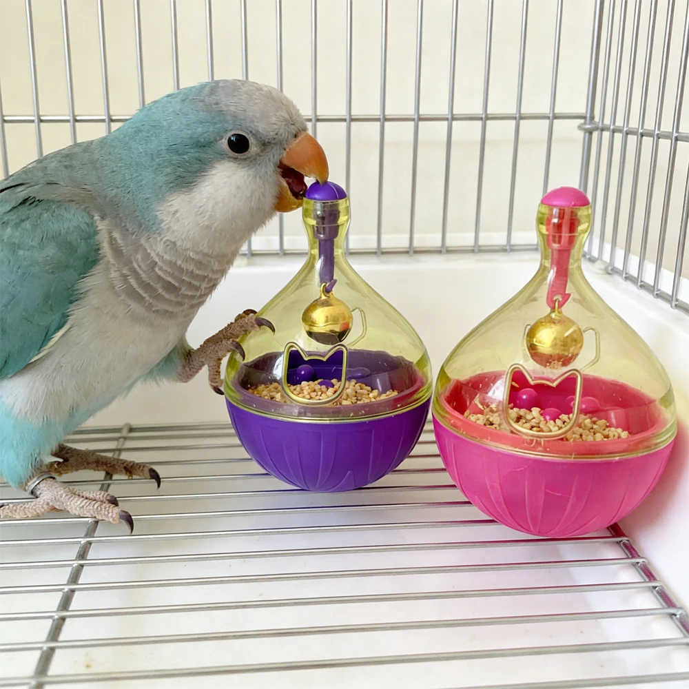 Dispensador puzzle con campana para loros y hámsters - Juguete de enriquecimiento