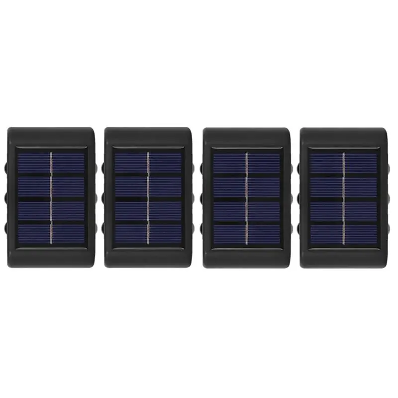 

Изысканный комплект из 4 солнечных настенных светильников для улицы, водонепроницаемые, с солнечным питанием, освещение вверх и вниз, для декора дома и сада