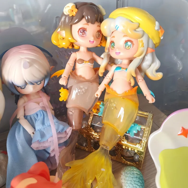 

Новая оригинальная шарнирная кукла «Остров Русалки» Bjd, слепая коробка, милая игрушка-русалка, украшение, идеальный подарок на день рождения для девочек