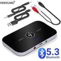 Bluetooth 5.3 Audio Transmitter Receiver Stereo 3.5mm AUX Jack RCA USB Dongle Music Wireless Adapter For Car Kit PC TV Headphone