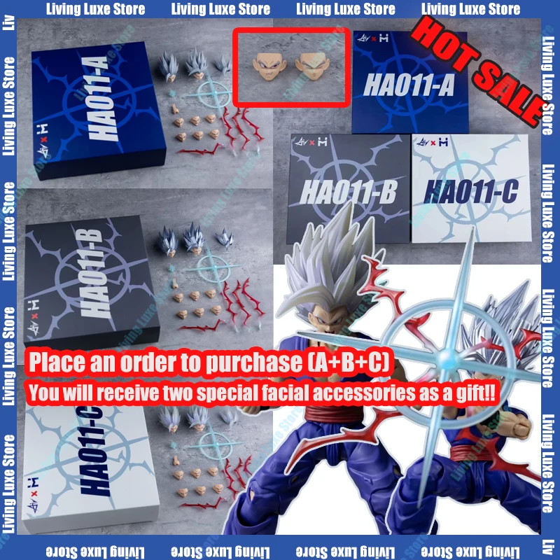 

НОВИНКА Air&HM HA011 CUSTOM: Набор для сборки скульптуры головы Драгонболл Бист Гохан, аниме-фигурка SHF, коллекционная модель DBZ, игрушка