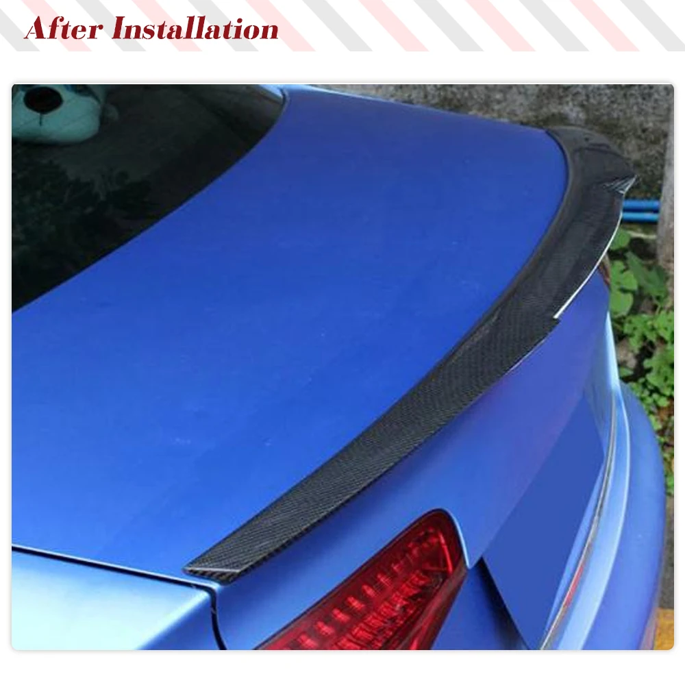 Carbon Fiber Rear Spoiler HighKick Trunk Spoiler Boot Lip Wing Spoiler For Audi A4 B8.5 A4 Sline 2013 2014 2015 2016