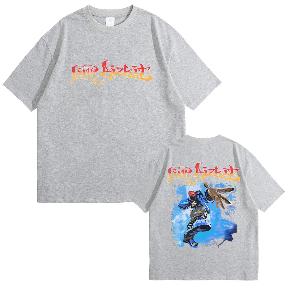 رائجة البيع روك باند ليمب بيزكيت كبير آخر تي شيرت الصيف الرجال النساء الهيب هوب ريترو المتضخم الشارع الشهير الذكور القطن التي شيرت
