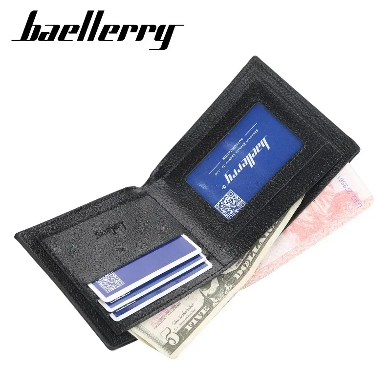 New Men's Wallet Short Multi-card Coin Purse Fashion Casual Wallet Male YouthThin Horizontal Soft Wallet Men PU