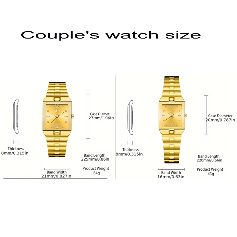 Golden Quartz Watch Men Women Luxury Watches relogio masculino Luxury Gold Bracelet Wrist Watches Steel Female Male Clock K1004