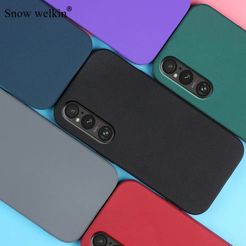 Sand Matte Soft Silicon Full Protect Shockproof Anti-Slip Case For Sony Xperia 1 5 10 II III IV V Pro I Phone Case Cover