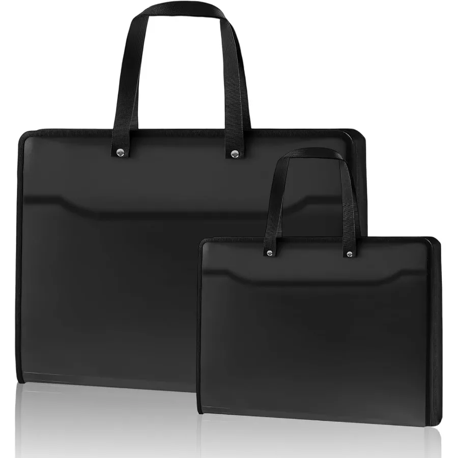 Duży, wodoodporny segregator do przechowywania materiałów artystycznych z zamkiem błyskawicznym i przegródkami dla artystów i fotografów: idealny do przechowywania szkiców i rysunków.