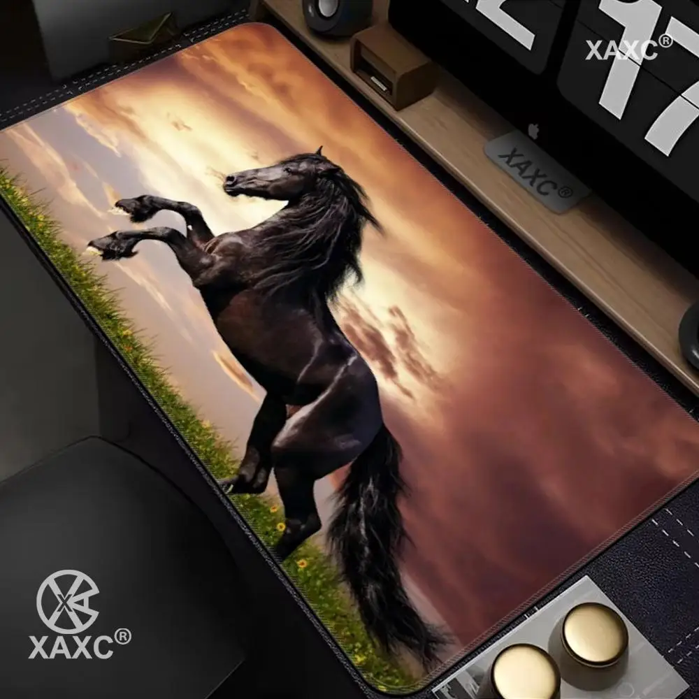 

Strong Horse Mouse Pad Large Computer Office Game Table Mats XXL Rubber Anti-slip Gaming Keyboard Mousepads Long Desk Pads 40x90
