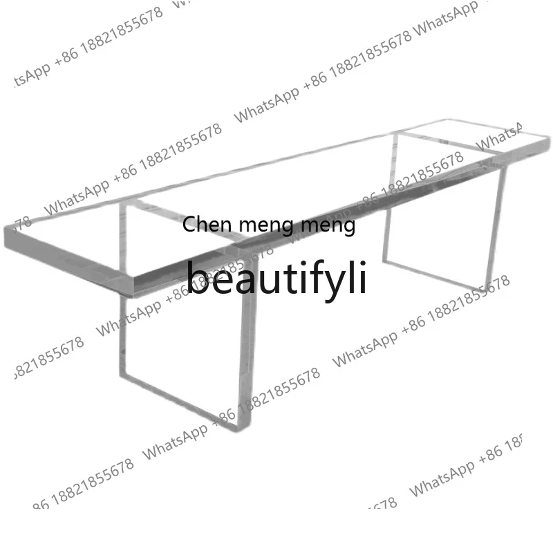 Acrylic bench dining room dining chair modern simple plexiglass bedroom bedside stool household door shoe changing stoolH